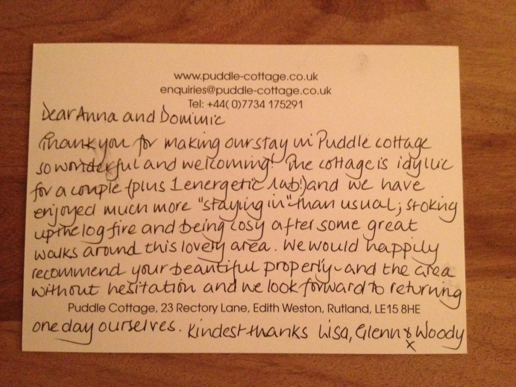 Guest Feedback – March 2013