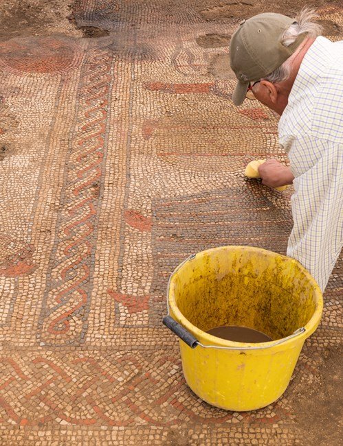 ‘Remarkable’ Roman Mosaic found near to Puddle Cottage!